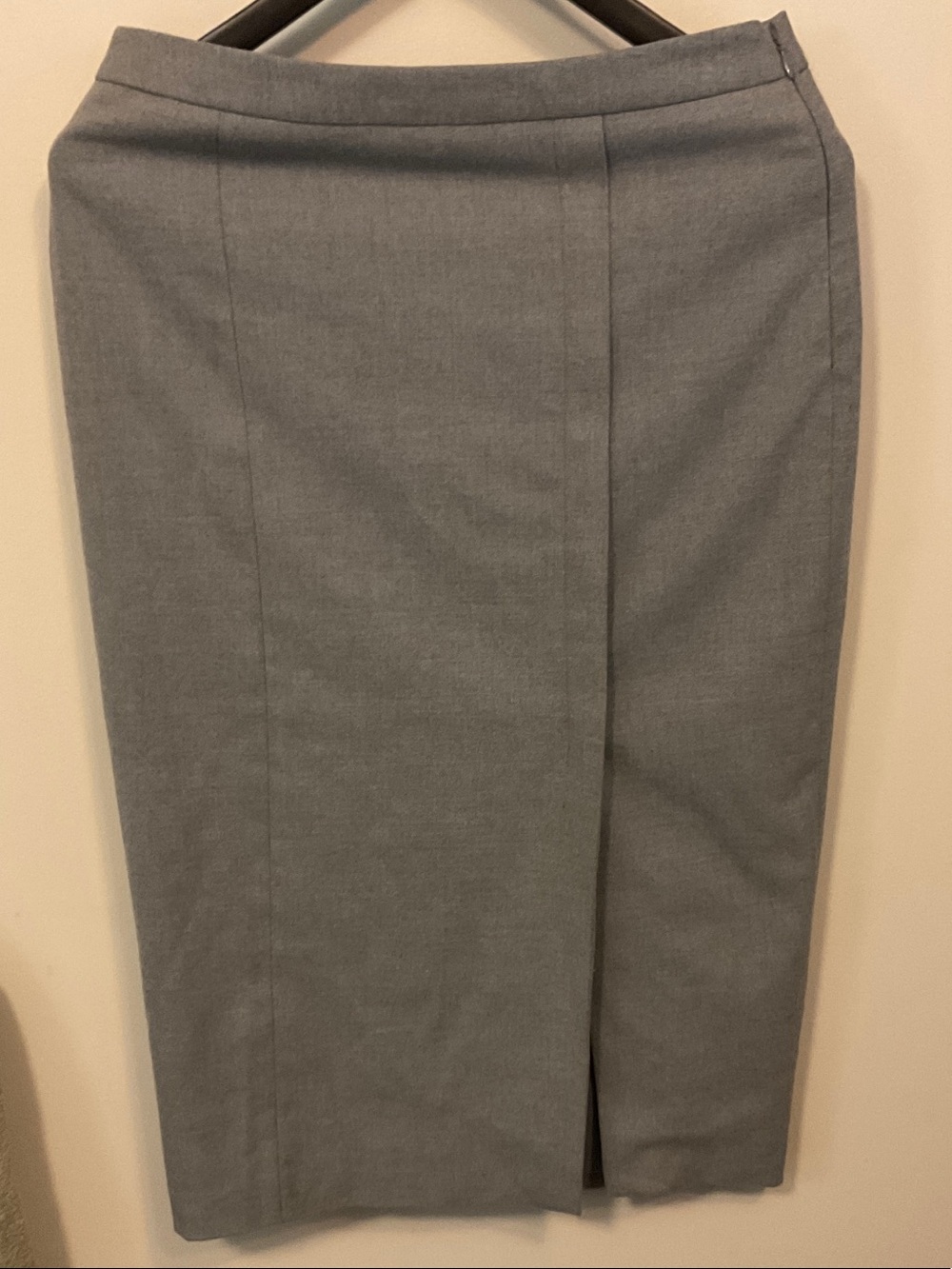 Banana Republic Gray Pencil Skirt with Front Slit
